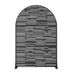 Écran Noir en Acier Galvanisé à Arc 183x120x40cm – Style A