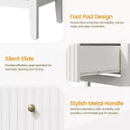 Commode haute cannelée à 3 ou 5 tiroirs avec coulisses silencieuses – Chambre et entrée