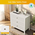 Commode haute cannelée à 3 ou 5 tiroirs avec coulisses silencieuses – Chambre et entrée