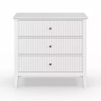 Commode haute cannelée à 3 ou 5 tiroirs avec coulisses silencieuses – Chambre et entrée