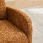 Fauteuil à bascule avec dossier haut, poche latérale et repose-pieds rétractable