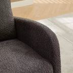 Fauteuil à bascule avec dossier haut, poche latérale et repose-pieds rétractable