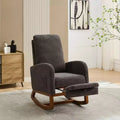 Fauteuil à bascule avec dossier haut, poche latérale et repose-pieds rétractable