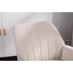 Fauteuil d'appoint en velours Mid-Century avec pieds en bois doré