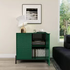 Armoire de rangement d'appoint à 2 portes avec 3 étagères réglables – 80 cm