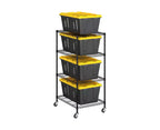 Seville Classics Storage Tote Bin Shelving Rack