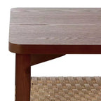 Table basse noire moderne avec 1 étagère ouverte – Salon