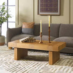 Table basse moderne en bois et métal – Table de salon