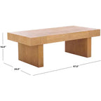 Table basse moderne en bois et métal – Table de salon