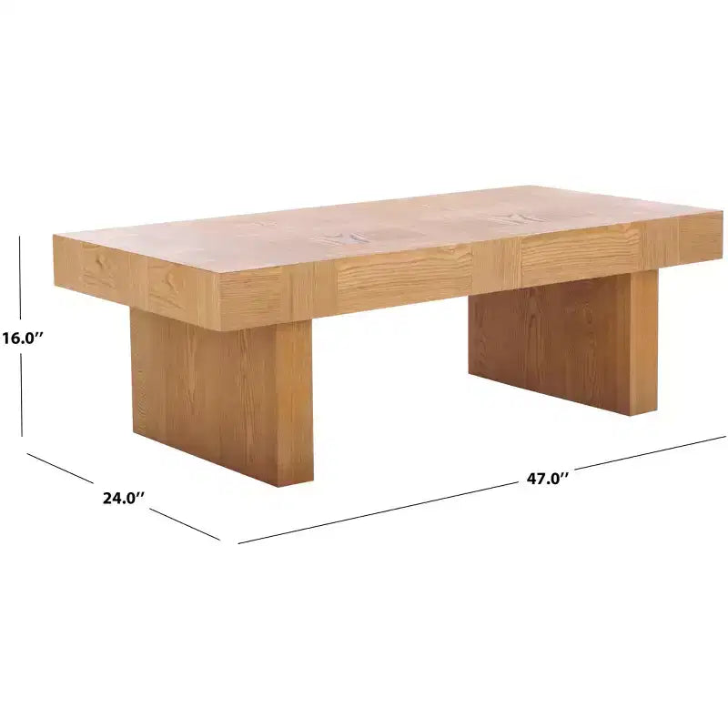 Table basse moderne en bois et métal – Table de salon