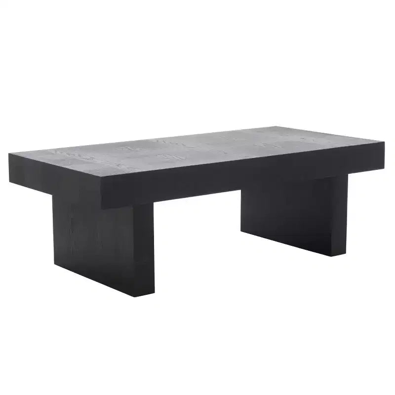 Table basse moderne en bois et métal – Table de salon