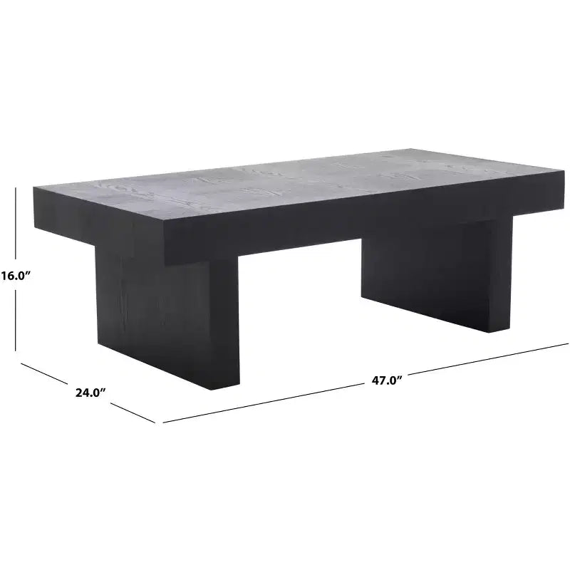 Table basse moderne en bois et métal – Table de salon