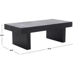 Table basse moderne en bois et métal – Table de salon
