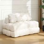 3 in 1 Folding Sofa Bed, Convertible Sleeper Chair with Pillow, Portable Fold Out Chair Bed, Comfy Floor Sofa with Back Support for Living Room,Beige