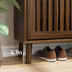 Meuble à chaussures moderne en bois à 2 tiroirs basculants