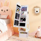 Coiffeuse pivotante pour enfants avec miroir pleine longueur et lumières