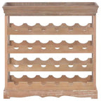 Range-bouteilles sur pied avec plateau supérieur et meuble de rangement – Bois composite