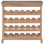 Range-bouteilles sur pied avec plateau supérieur et meuble de rangement – Bois composite