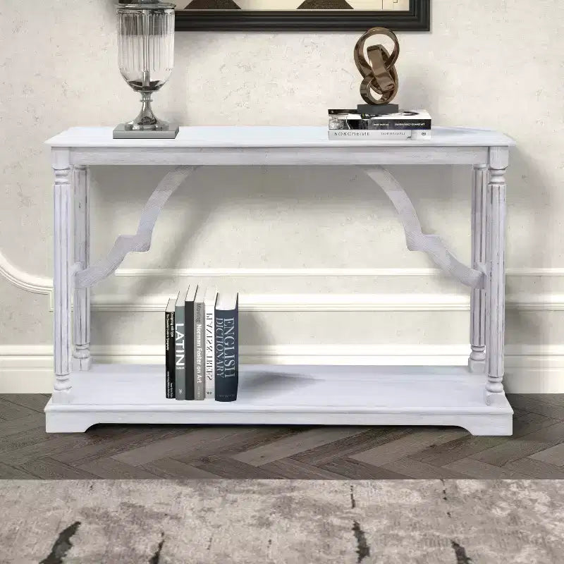 Console en Bois avec Étagère Inférieure – 45,9"L x 11,8"P x 29,9"H