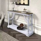Console en Bois avec Étagère Inférieure – 45,9"L x 11,8"P x 29,9"H
