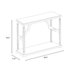Console en Bois avec Étagère Inférieure – 45,9"L x 11,8"P x 29,9"H