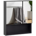 Wall-Mounted Medicine Cabinet, Bathroom Mirror Cabinet with Double Doors and Storage Shelves