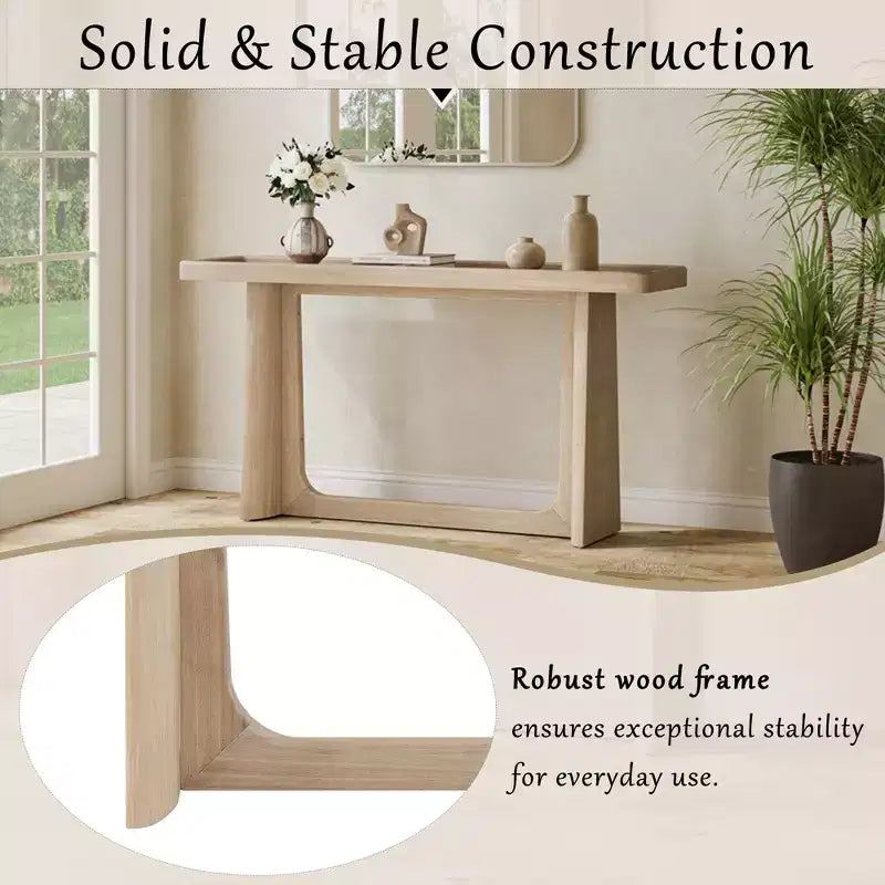 Console de desserte avec étagère inférieure – Entrée et salon