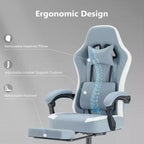 Chaise de bureau ergonomique avec siège à ressorts ensachés et soutien lombaire réglable – 136 kg