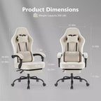 Chaise de bureau ergonomique avec siège à ressorts ensachés et soutien lombaire réglable – 136 kg