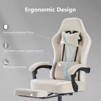 Chaise de bureau ergonomique avec siège à ressorts ensachés et soutien lombaire réglable – 136 kg