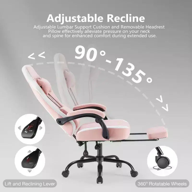 Chaise de bureau ergonomique avec siège à ressorts ensachés et soutien lombaire réglable – 136 kg
