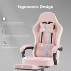 Chaise de bureau ergonomique avec siège à ressorts ensachés et soutien lombaire réglable – 136 kg