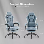 Chaise de bureau ergonomique avec siège à ressorts ensachés et soutien lombaire réglable – 136 kg