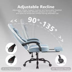 Chaise de bureau ergonomique avec siège à ressorts ensachés et soutien lombaire réglable – 136 kg