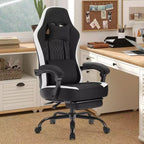 TUYOHW Ergonomic Office Chair with Pocket Spring Seat,300LB Capacity Gaming Chair with Adjustable Lumbar Pillow & Footrest for Adult,Student