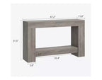 Table console longue à 2 niveaux, table d'appoint de style ferme derrière le canapé pour l'entrée, le couloir, le salon