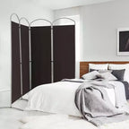 Séparateur de pièce pliant 4 panneaux Paravent en tissu 1,8 m de haut pour l'intimité