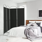 Séparateur de pièce pliant 4 panneaux Paravent en tissu 1,8 m de haut pour l'intimité