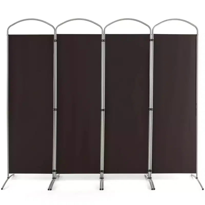 Séparateur de pièce pliant 4 panneaux Paravent en tissu 1,8 m de haut pour l'intimité
