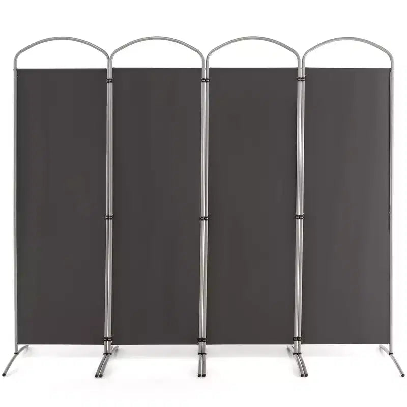 Séparateur de pièce pliant 4 panneaux Paravent en tissu 1,8 m de haut pour l'intimité