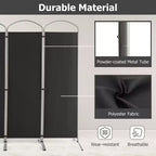 Séparateur de pièce pliant 4 panneaux Paravent en tissu 1,8 m de haut pour l'intimité