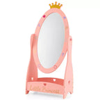 Miroir sur pied pleine longueur pour enfants avec rangement – Princesse Rose