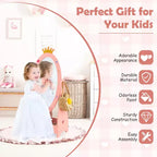 Miroir sur pied pleine longueur pour enfants avec rangement – Princesse Rose