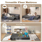 Canapé-lit pliant 8 pouces en mousse haute densité avec housse lavable