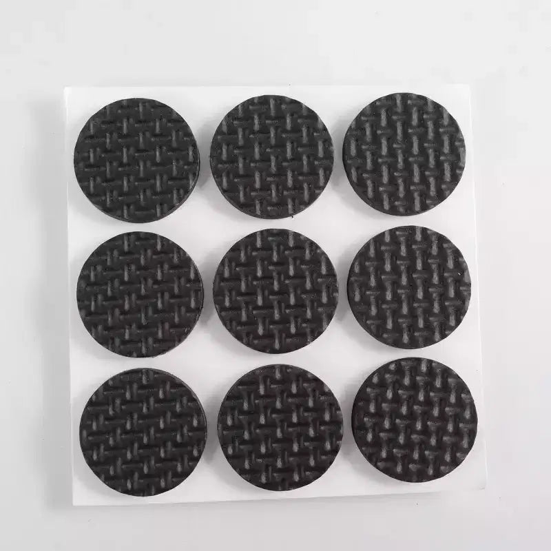 Patins de feutre pour pieds de meubles – Noir, 2,5 cm de diamètre, 18 pièces